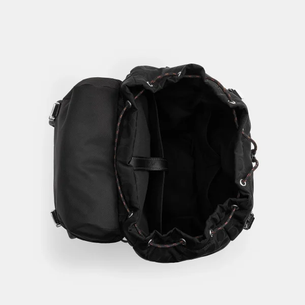 Logan Backpack In Signature Nylon With Charms - Black