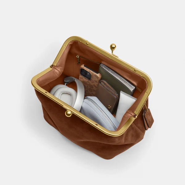 Kisslock Frame Bag 27 - Brown