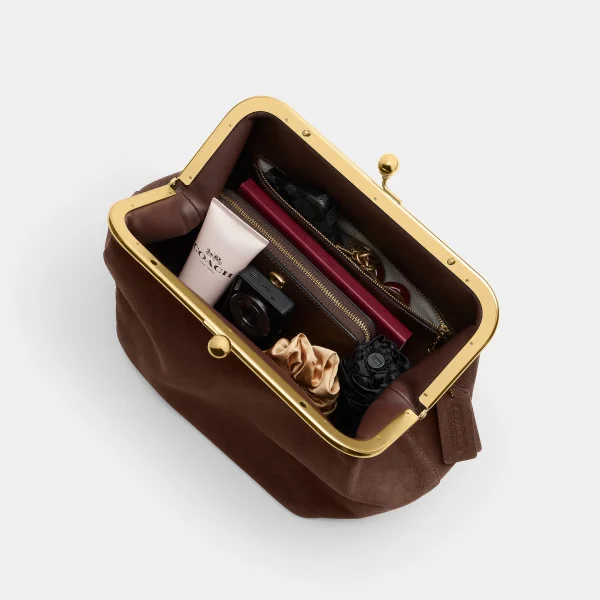 Kisslock Frame Bag 27 - Brown