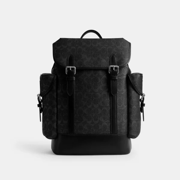 Hitch Backpack In Signature Canvas - Black