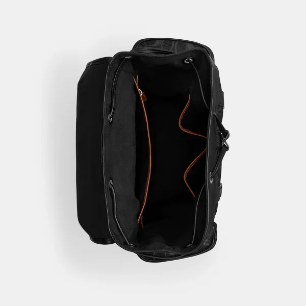 Hitch Backpack In Signature Canvas - Black