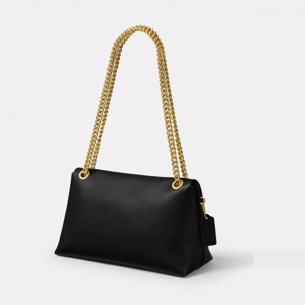 Coach Chelsea Shoulder Bag 30 With Chain Brass/Black
