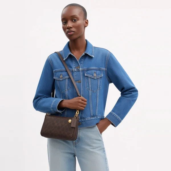 Coach Audrey Crossbody Bag In Signature Canvas Maple