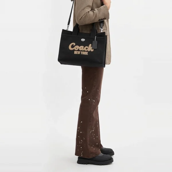 Coach Cargo Tote Bag 26 Brass/Black
