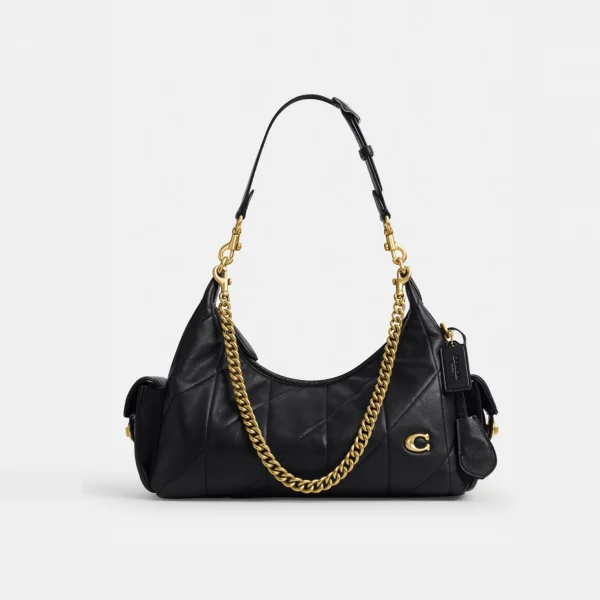 Coach Pocket Juliet Bag 30 With Quilting Black