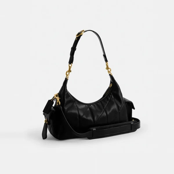 Coach Pocket Juliet Bag 30 With Quilting Black