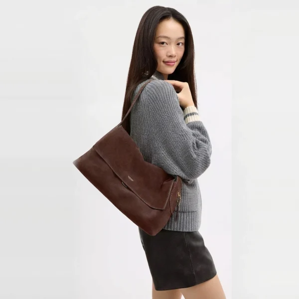 Coach Chelsea Shoulder Bag 36 Brass/Dark Chocolate
