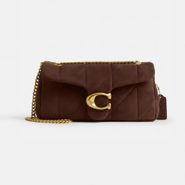 Coach Tabby Shoulder Bag 26 With Quilting Dark Chocolate