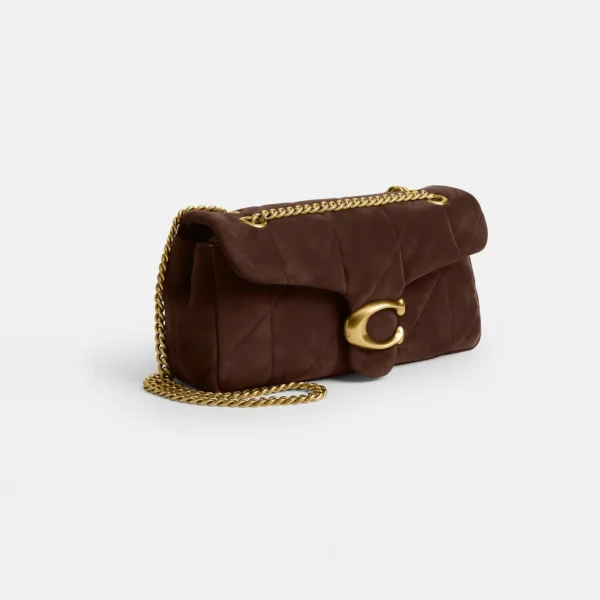 Coach Tabby Shoulder Bag 26 With Quilting Dark Chocolate