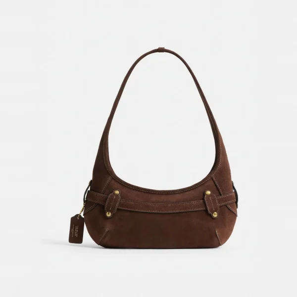 Coach Belted Ergo Shoulder Bag 26 Brass/Dark Chocolate
