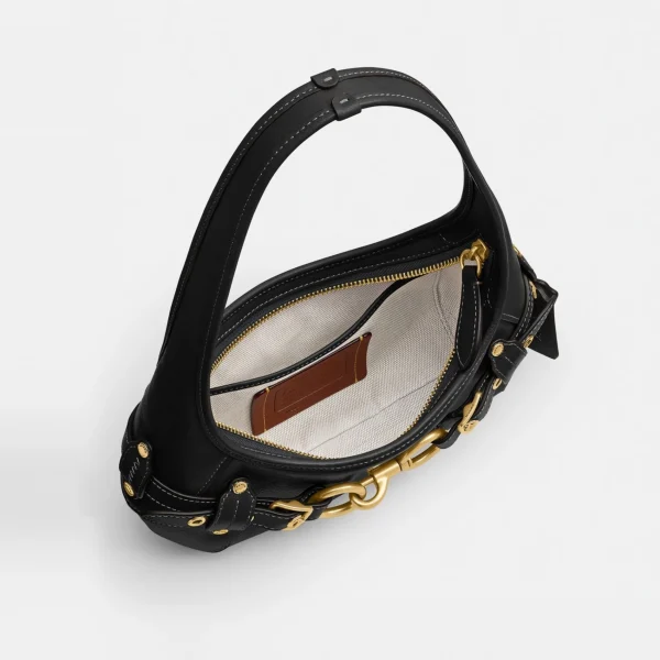 Coach Belted Ergo Shoulder Bag 26 Brass/Black