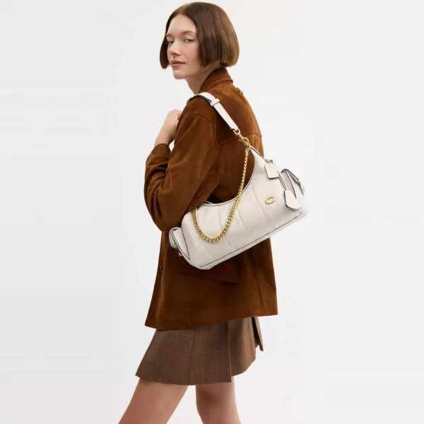 Coach Pocket Juliet Bag 30 With Quilting Chalk