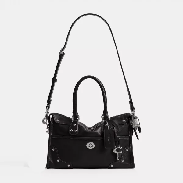 Coach Rhyder Satchel Bag 24 Black