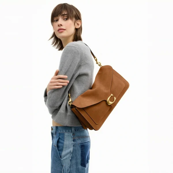 Coach Tabby Shoulder Bag 36 Brass/Caramel