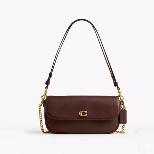 Coach Brook Flap Chain Bag Brass/Maple