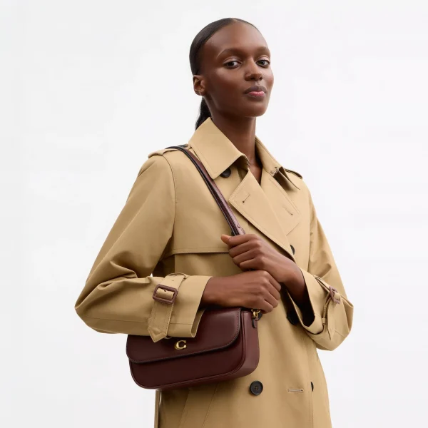 Coach Brook Flap Chain Bag Brass/Maple